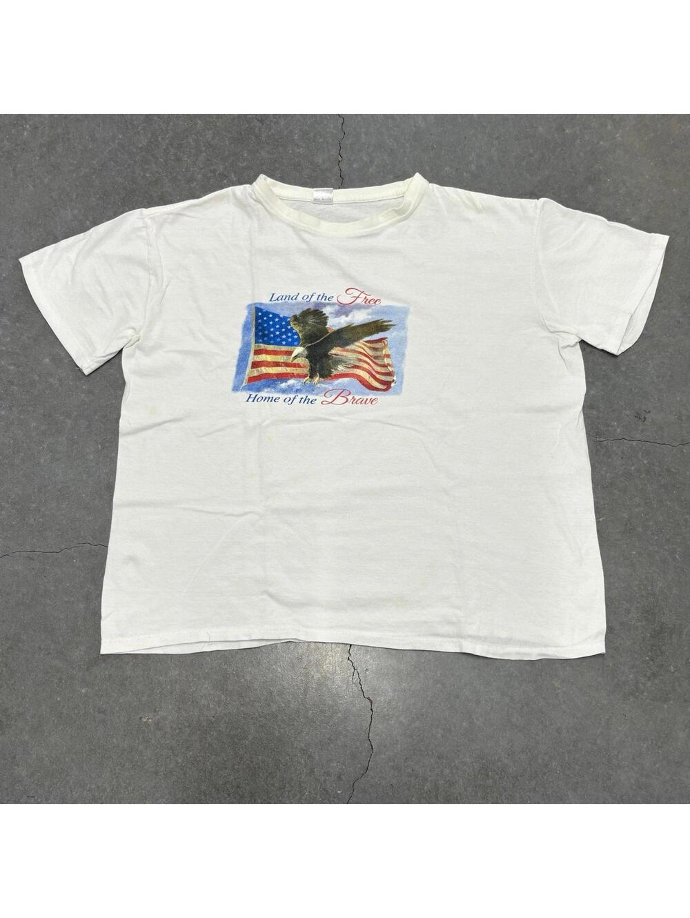 Land of the Free Home of the Brave American T Shirt